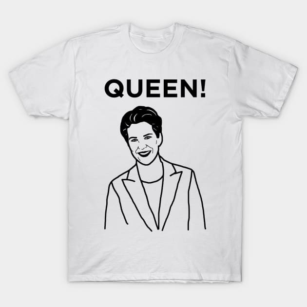 Queen Rachel Maddow T-Shirt by Hoagiemouth